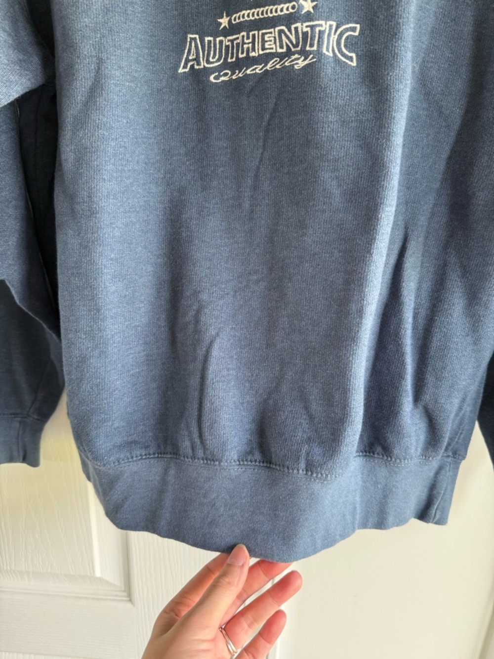 New York embroidered Graphic Crewneck Sweatshirt - Blue size Large - Picture 6 of 7
